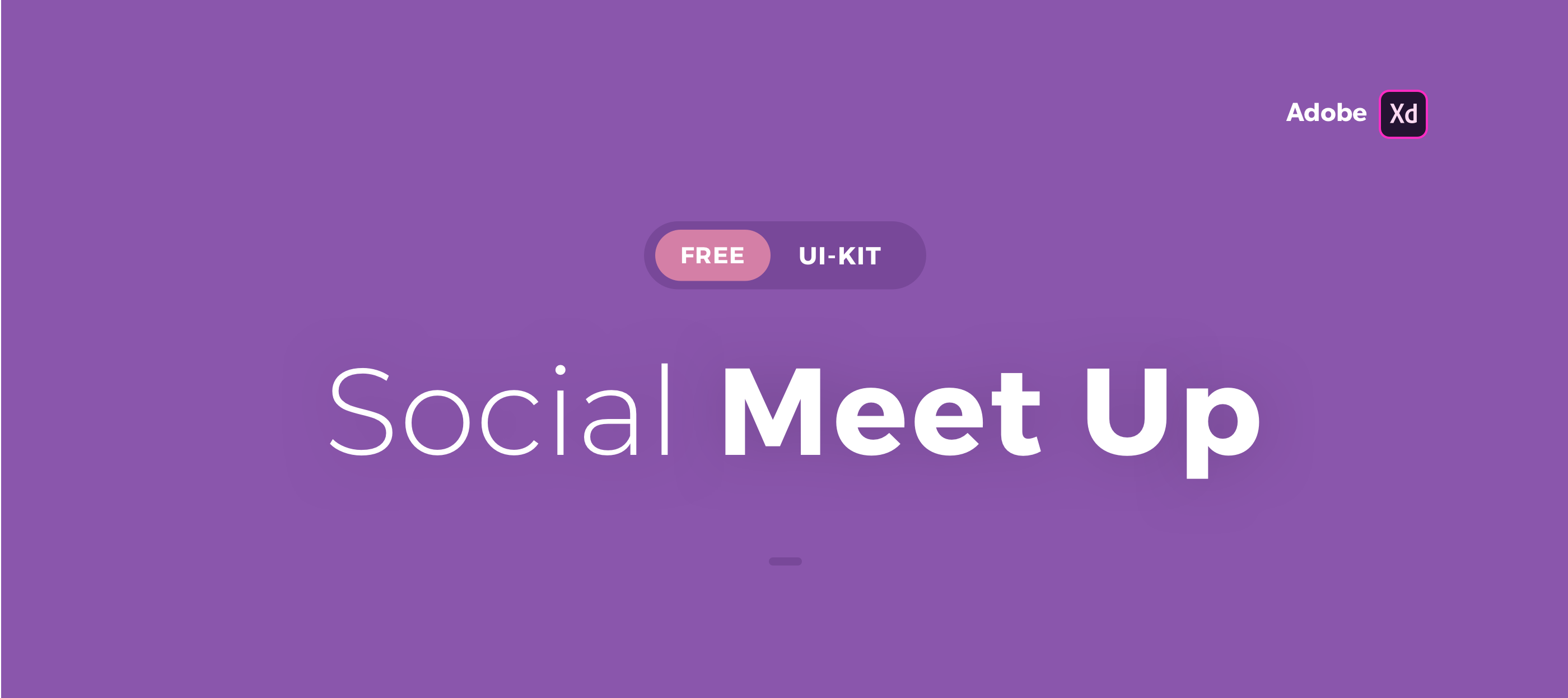 精美简约的社交媒体APP UI套件 Beautiful And Simple Social Meet Up UI Kit_img_2