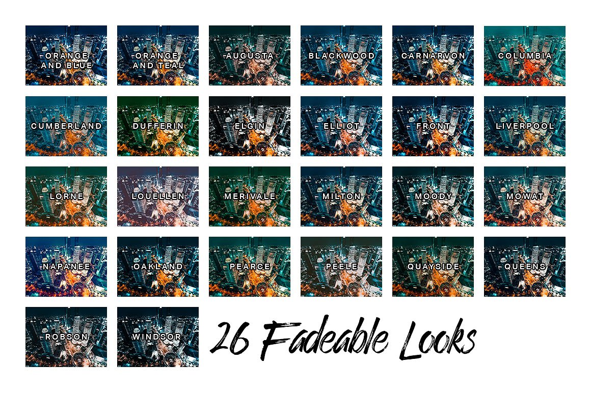 26个橙色和蓝绿色照片调色滤镜Lightroom预设 26 Orange Teal Lightroom Presets + LUTs_img_2