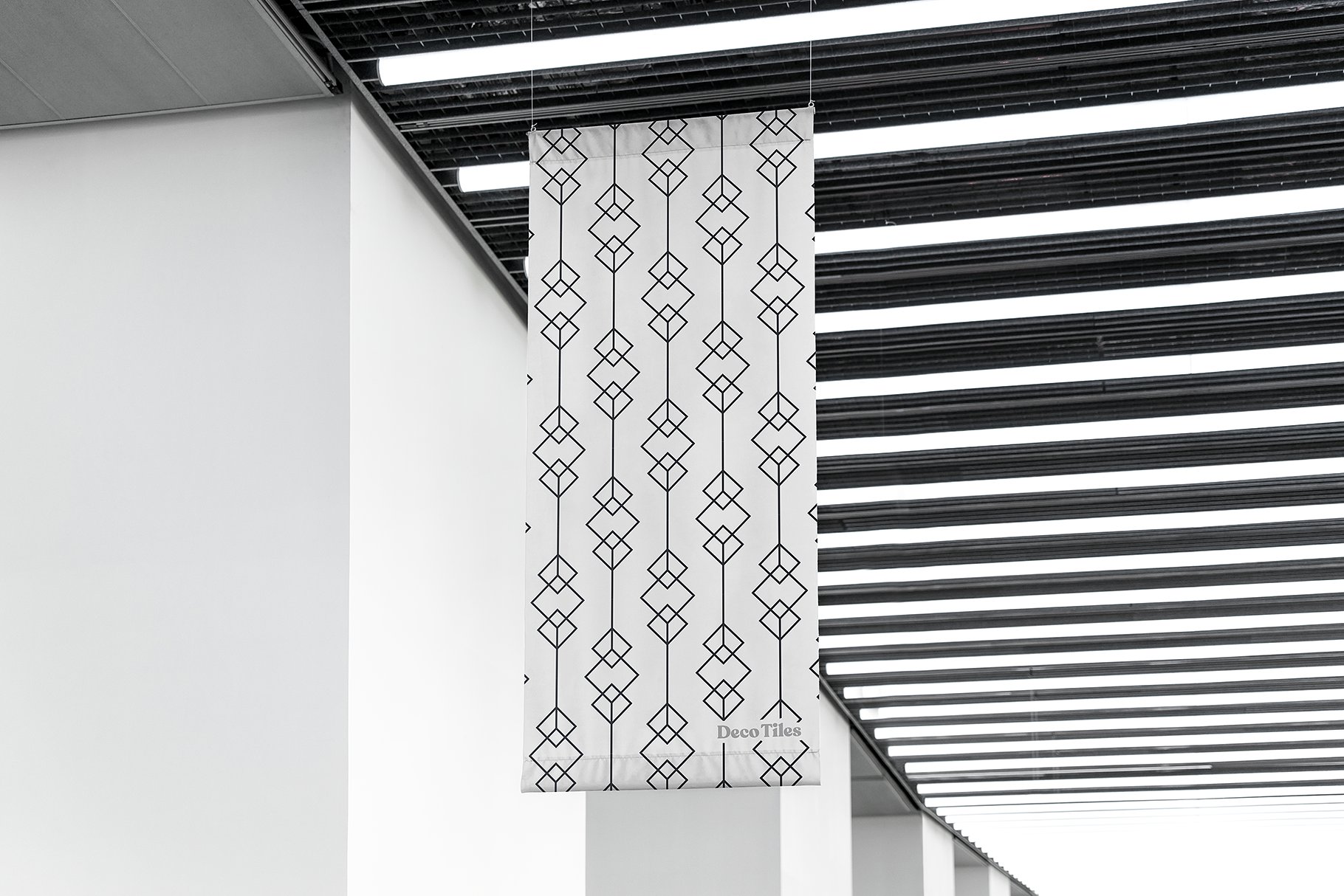 40种黑白无缝装饰瓷砖矢量花纹图案 40 Black And White Seamless Decorative Tiles Vector Pattern_img_2