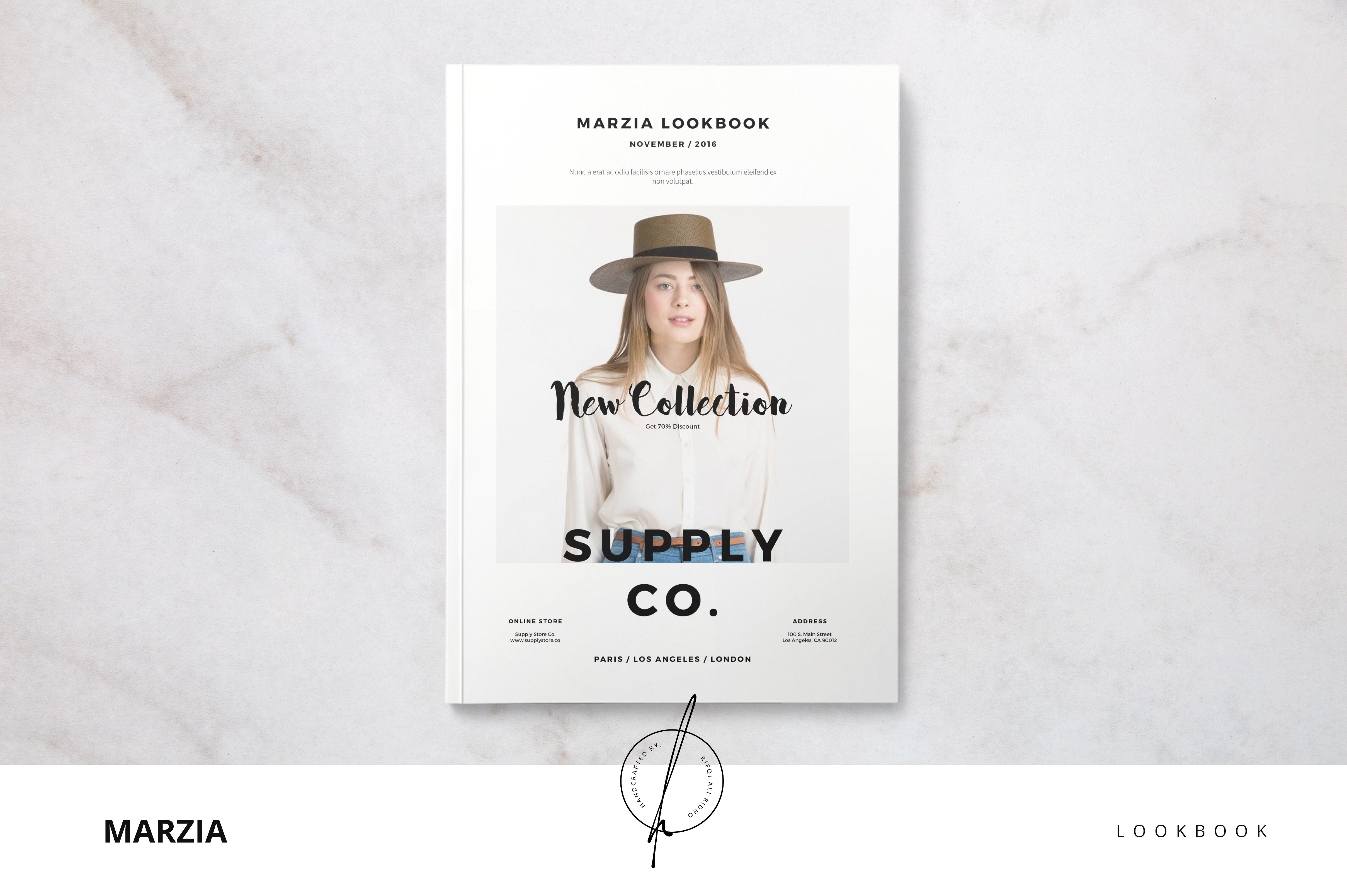 时尚简约的A4宣传册模板 Sleek Minimalist A4 Brochure Template_img_2