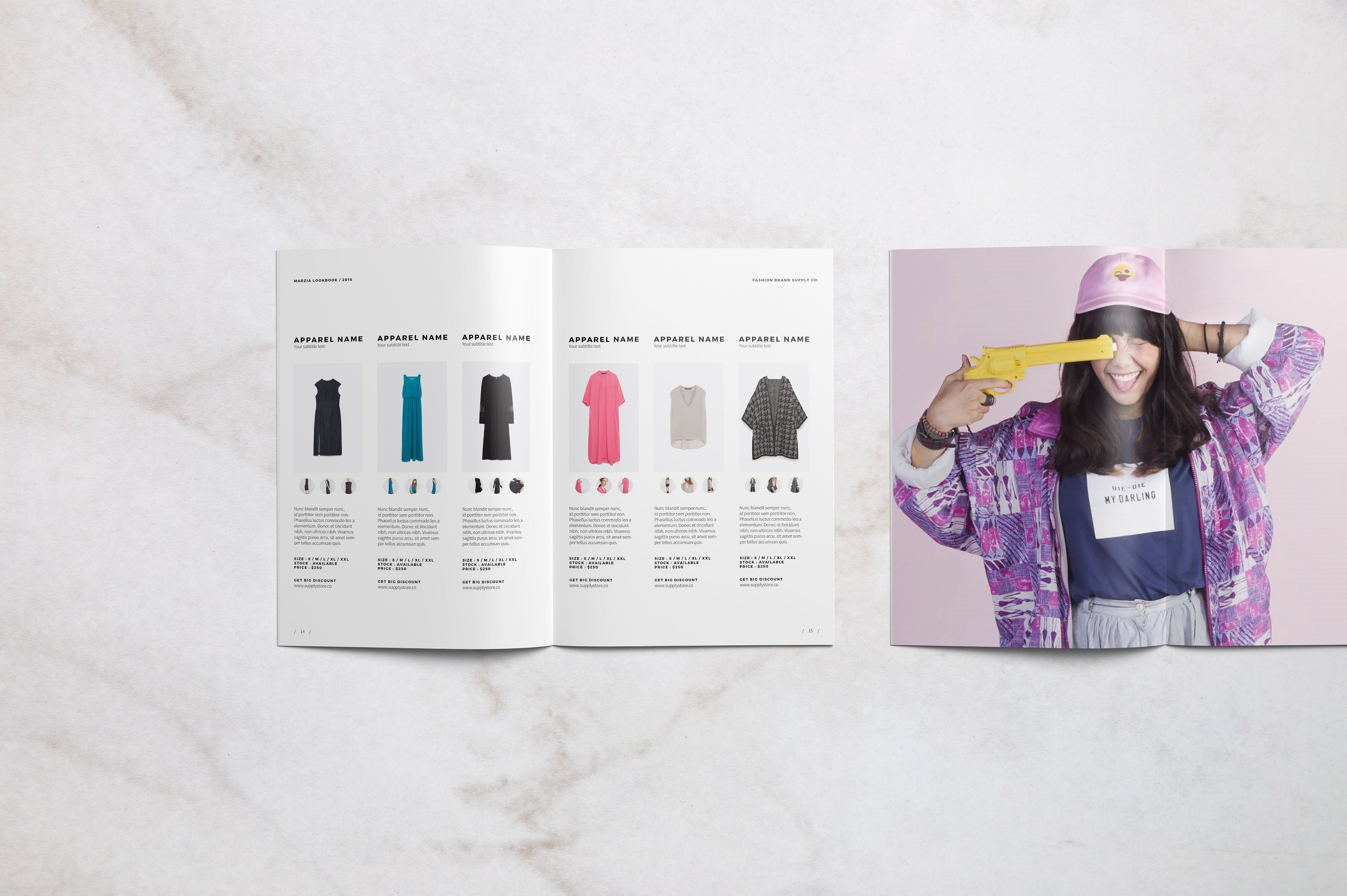 时尚简约的A4宣传册模板 Sleek Minimalist A4 Brochure Template_img_2