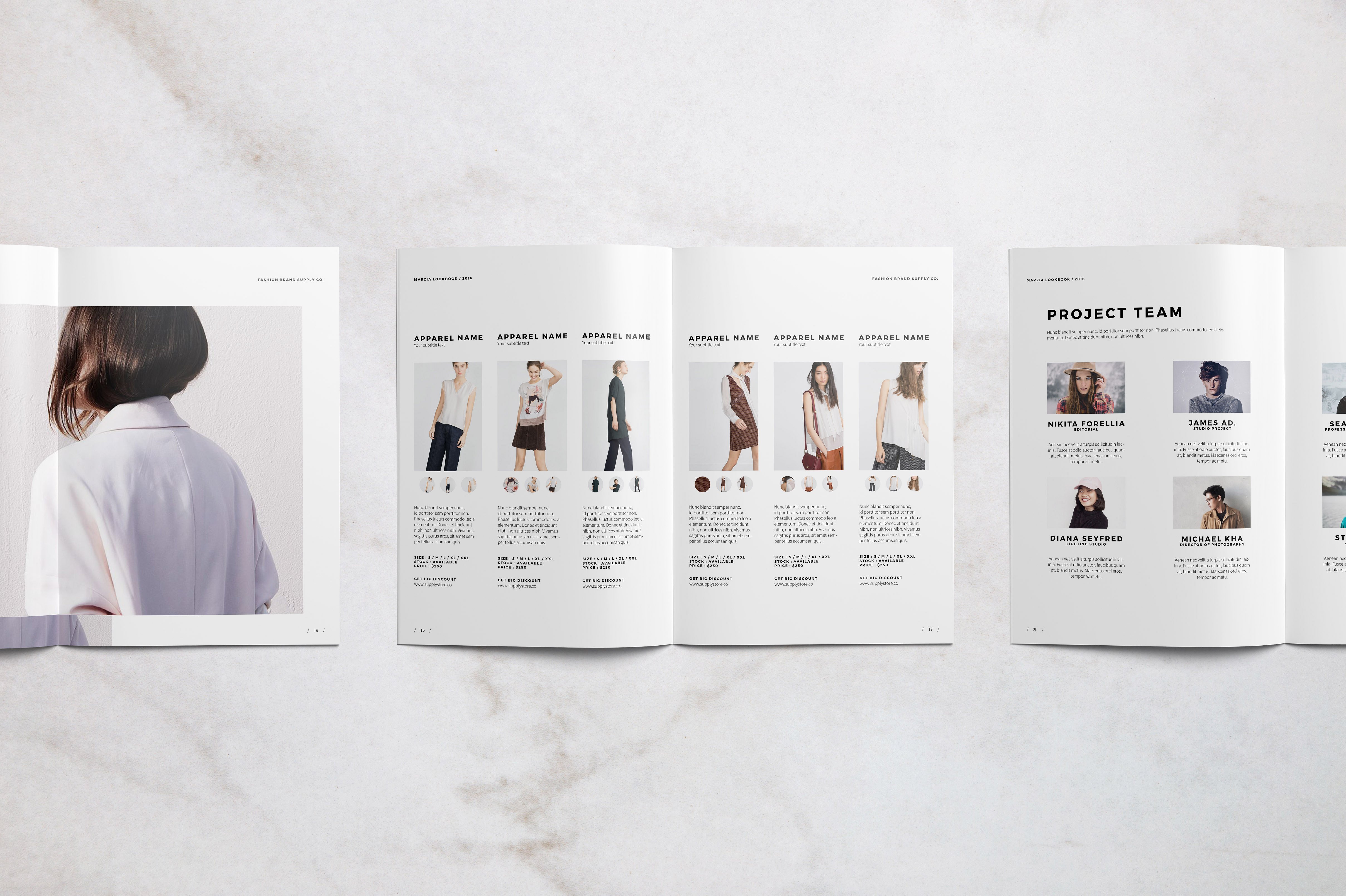 时尚简约的A4宣传册模板 Sleek Minimalist A4 Brochure Template_img_2