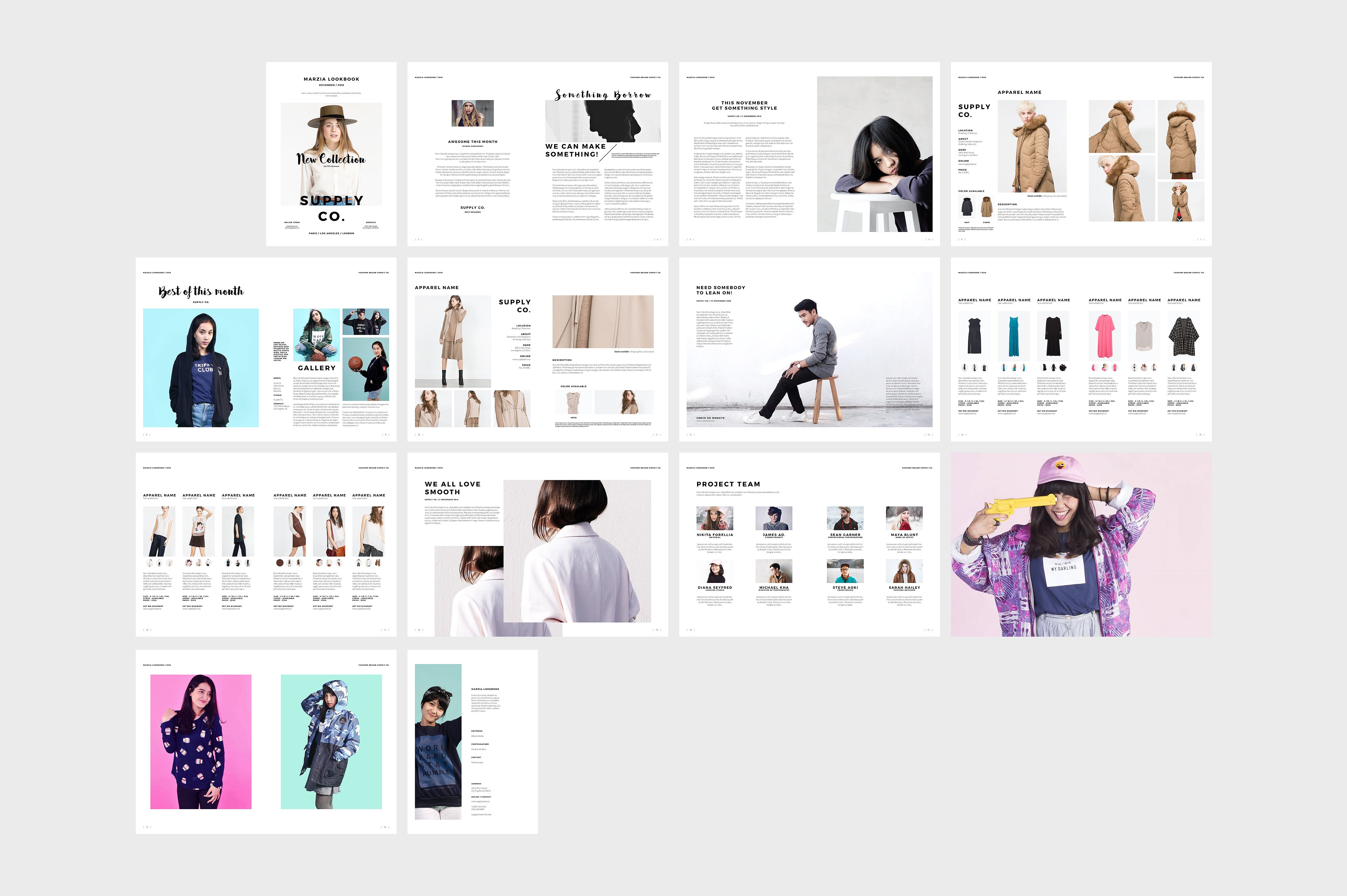 时尚简约的A4宣传册模板 Sleek Minimalist A4 Brochure Template_img_2