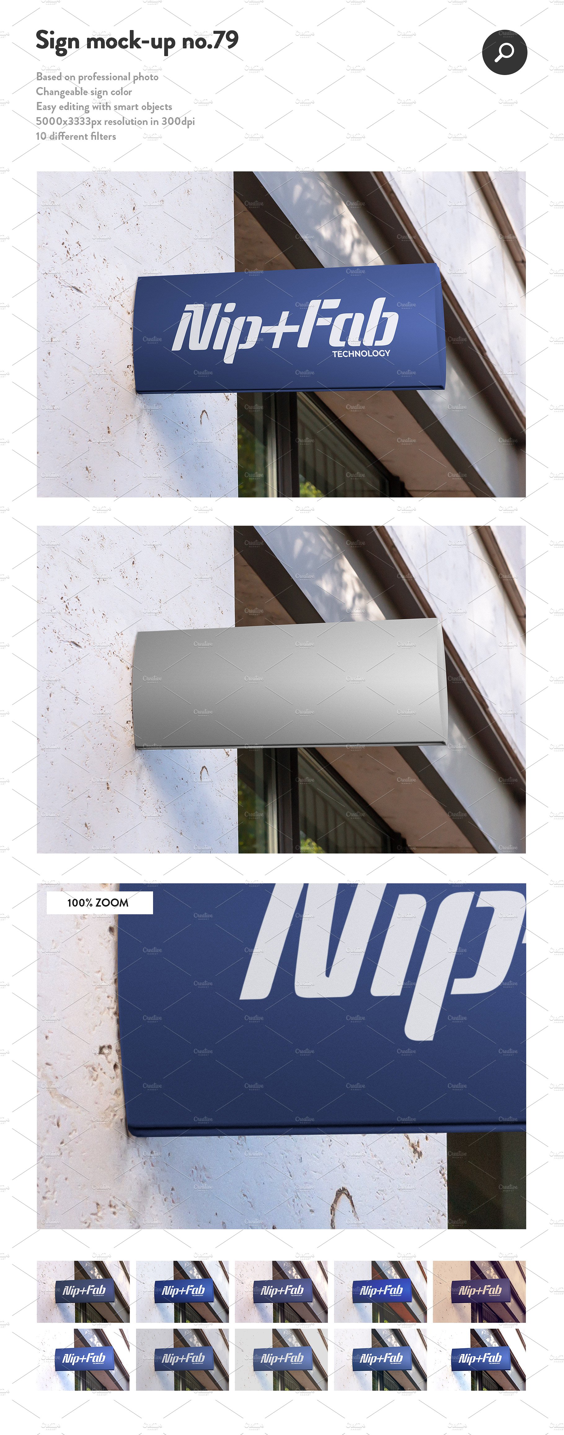 50款商店门头徽标促销广告牌样机 50 Sign Facade Logo Mockup Bundle[4.89G]_img_2