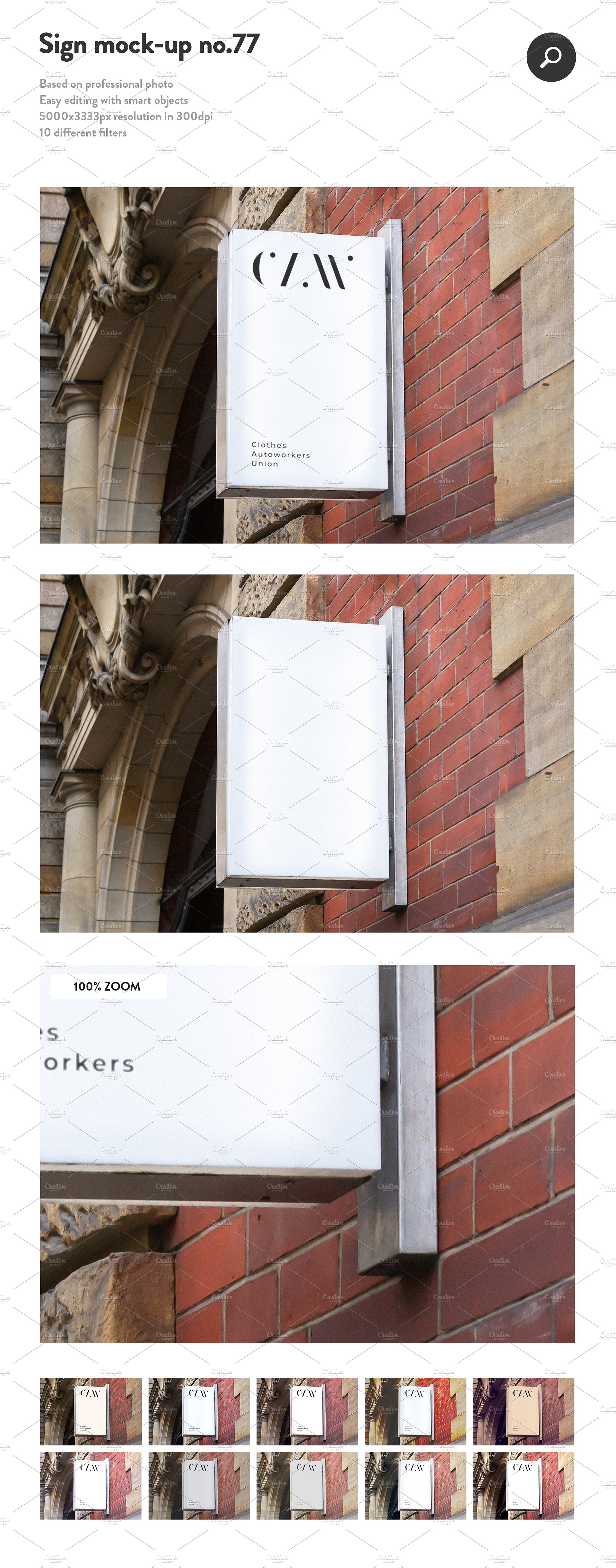 50款商店门头徽标促销广告牌样机 50 Sign Facade Logo Mockup Bundle[4.89G]_img_2
