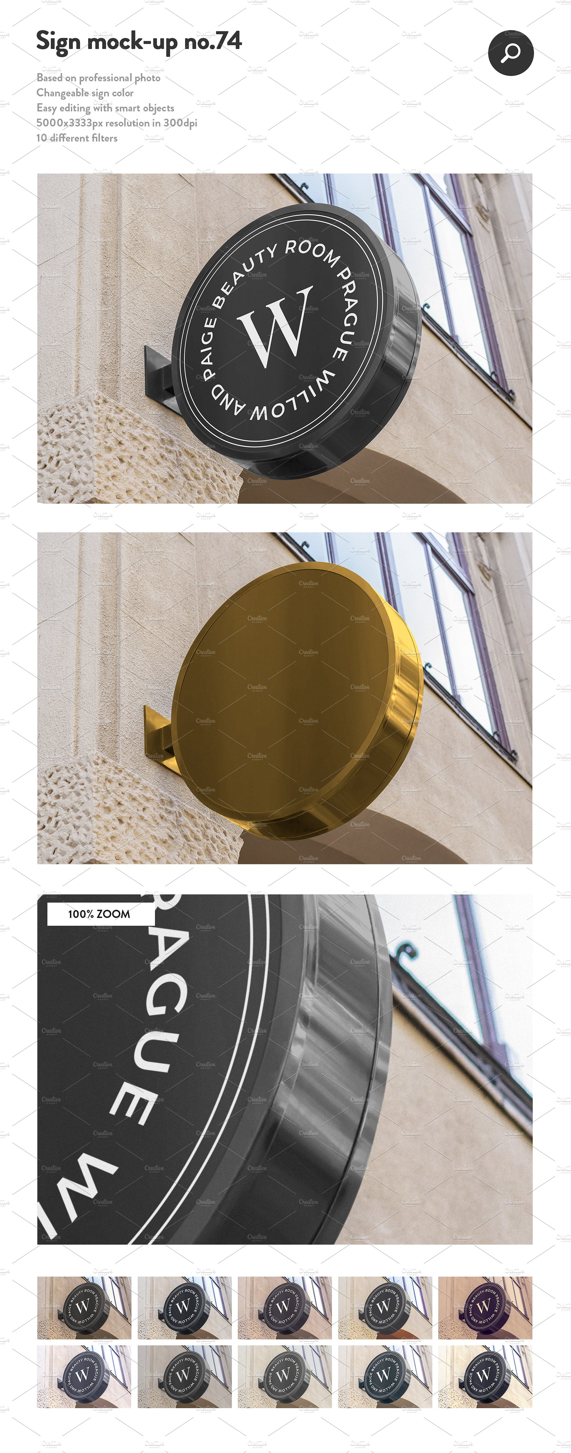 50款商店门头徽标促销广告牌样机 50 Sign Facade Logo Mockup Bundle[4.89G]_img_2