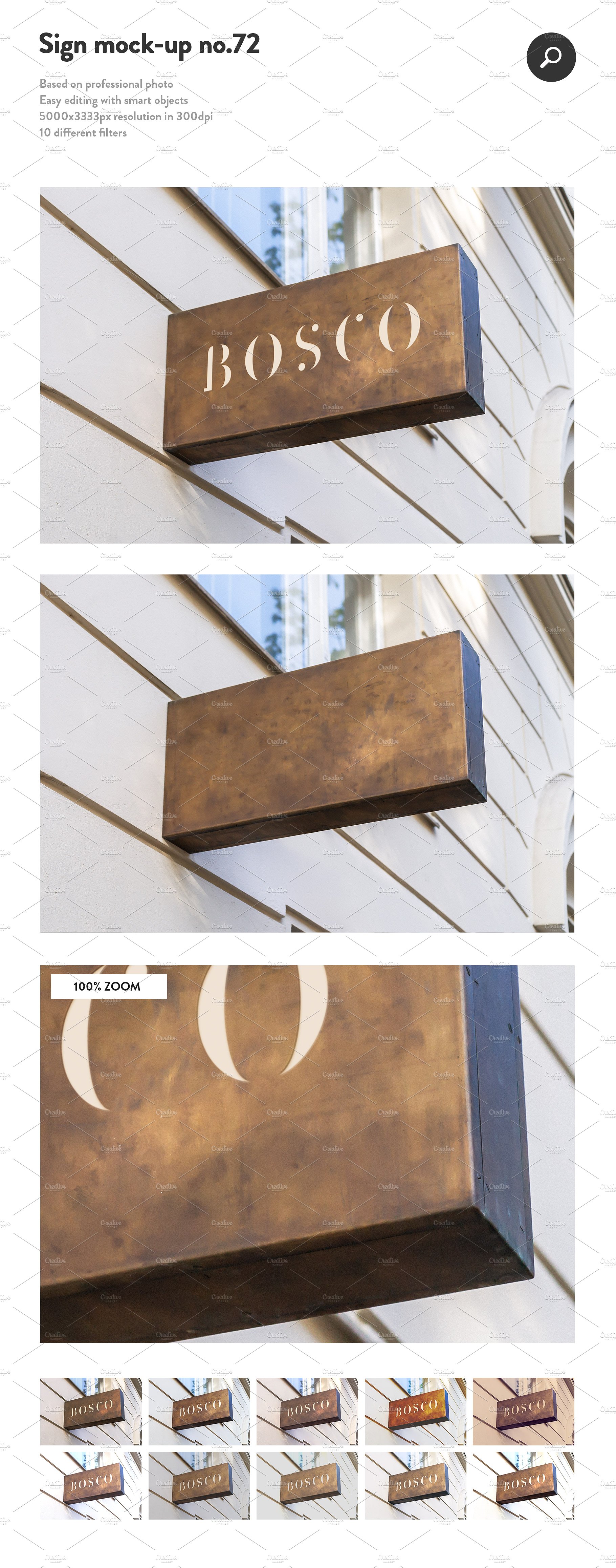 50款商店门头徽标促销广告牌样机 50 Sign Facade Logo Mockup Bundle[4.89G]_img_2