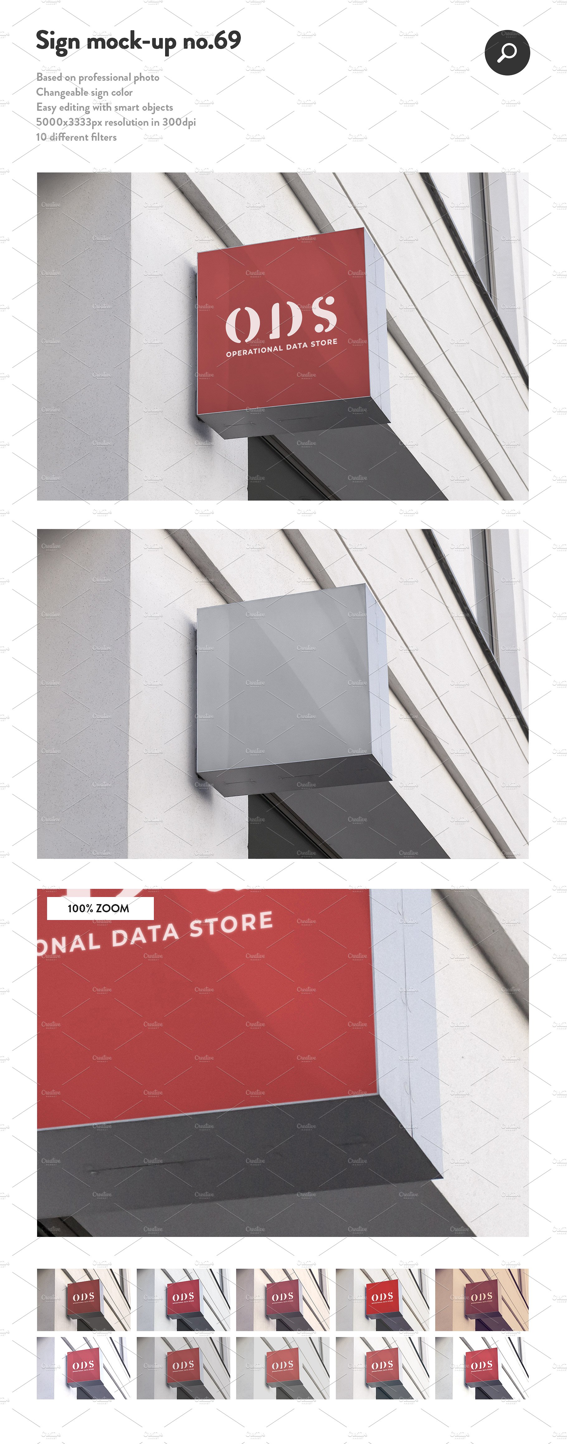 50款商店门头徽标促销广告牌样机 50 Sign Facade Logo Mockup Bundle[4.89G]_img_2