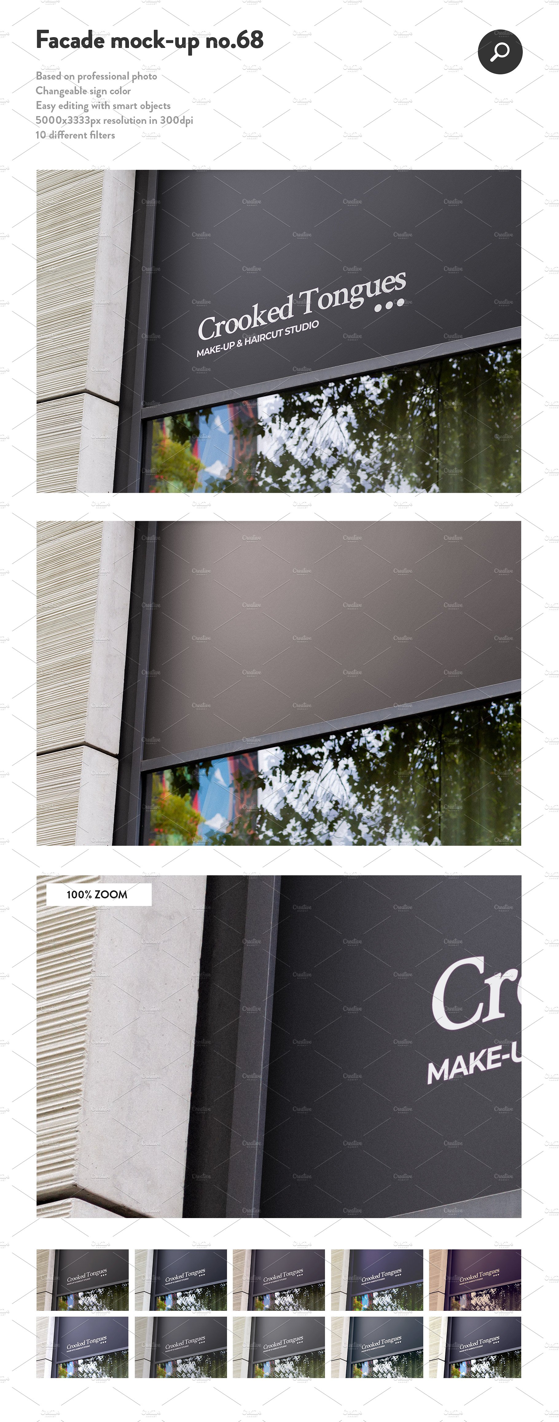 50款商店门头徽标促销广告牌样机 50 Sign Facade Logo Mockup Bundle[4.89G]_img_2