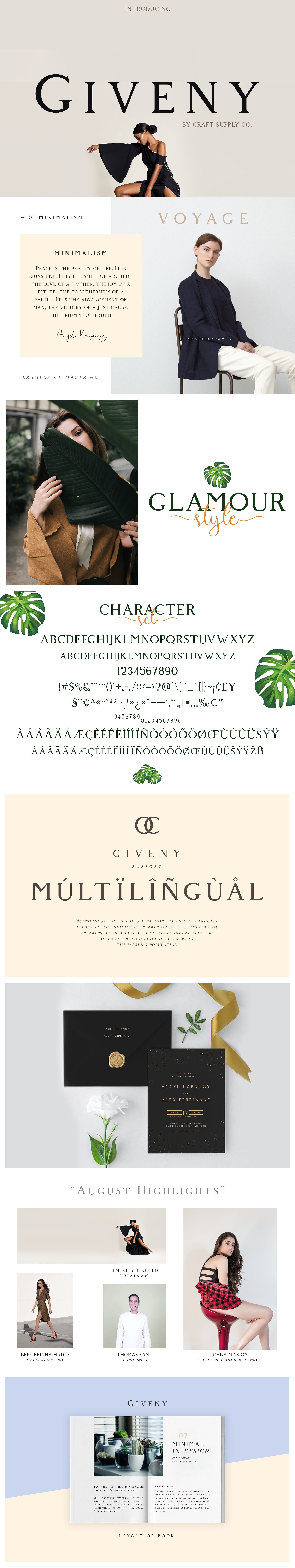 时尚优雅的服装品牌海报杂志字体合集 Stylish And Elegant Clothing Brand Poster Magazine Font Collection_img_2
