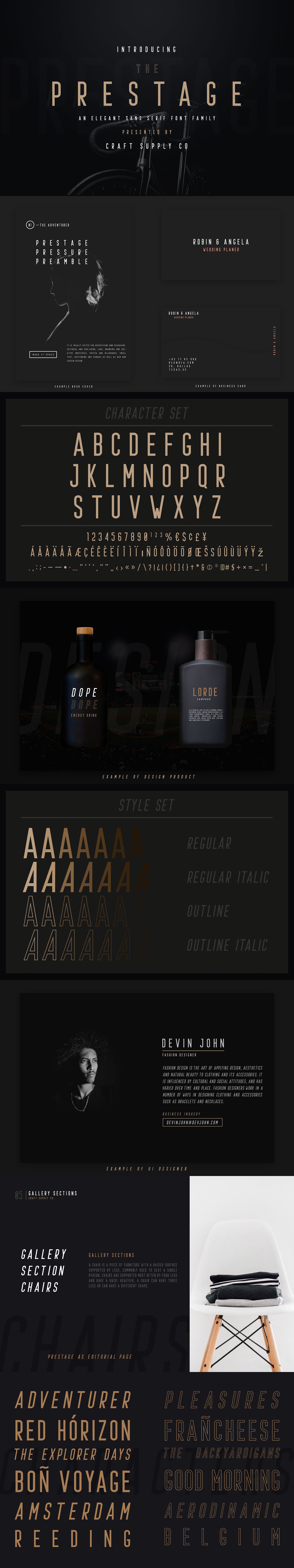时尚优雅的服装品牌海报杂志字体合集 Stylish And Elegant Clothing Brand Poster Magazine Font Collection_img_2