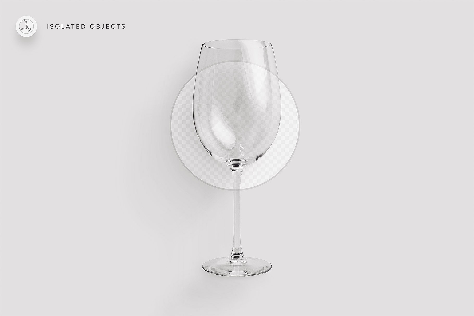 高端葡萄酒瓶酒杯和礼品袋PSD样机 Wine Bottle Glass Bag PSD Mockup_img_2