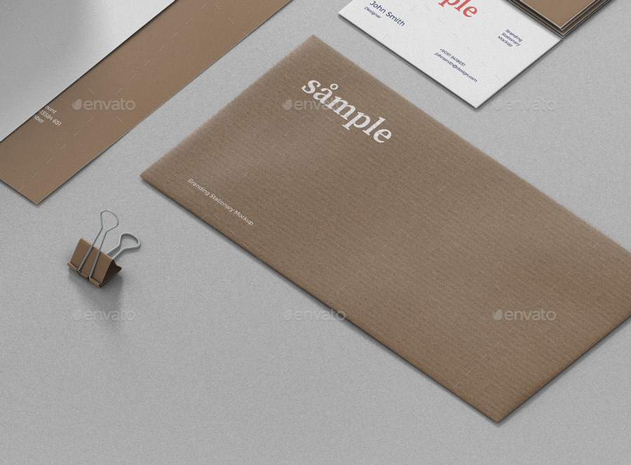 高端精美的VI文具品牌场景展示样机 Stationery Branding Mockup Creator[1.54G]_img_2