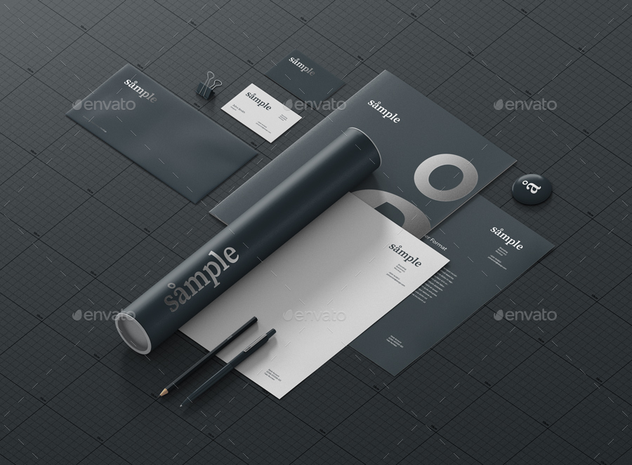 高端精美的VI文具品牌场景展示样机 Stationery Branding Mockup Creator[1.54G]_img_2