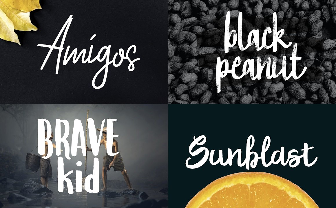 20种手写飘逸的卡通字体 20 Handwritten Flowing Cartoon Fonts_img_2