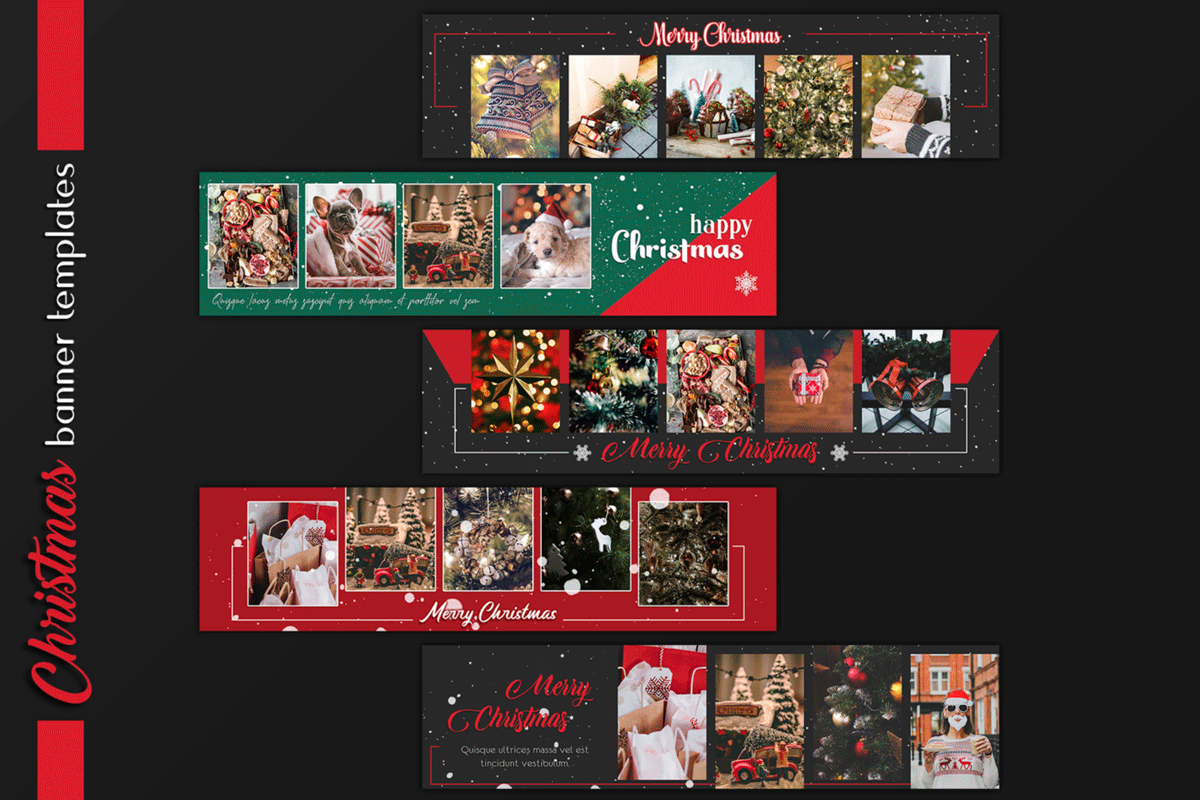 圣诞节和新年Instagram故事卡片模板套装 Christmas Instagram & Card Bundle_img_2