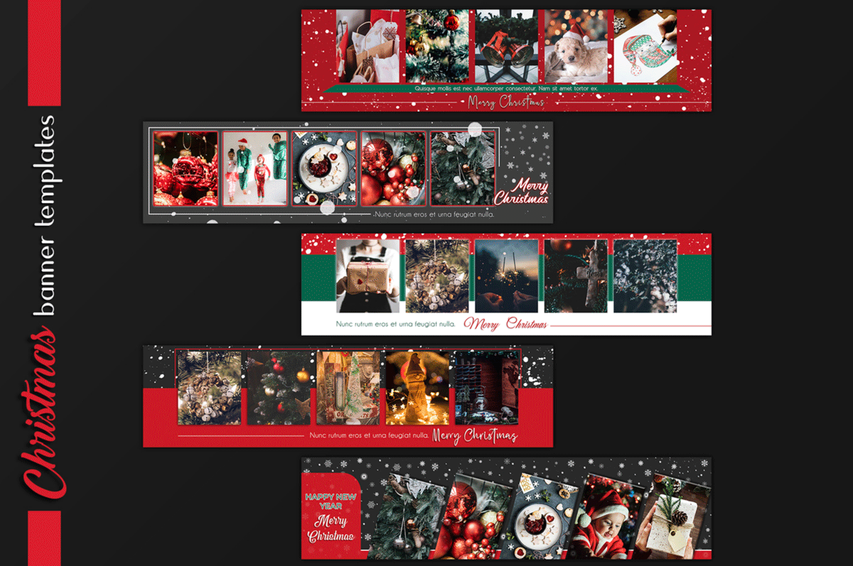 圣诞节和新年Instagram故事卡片模板套装 Christmas Instagram & Card Bundle_img_2