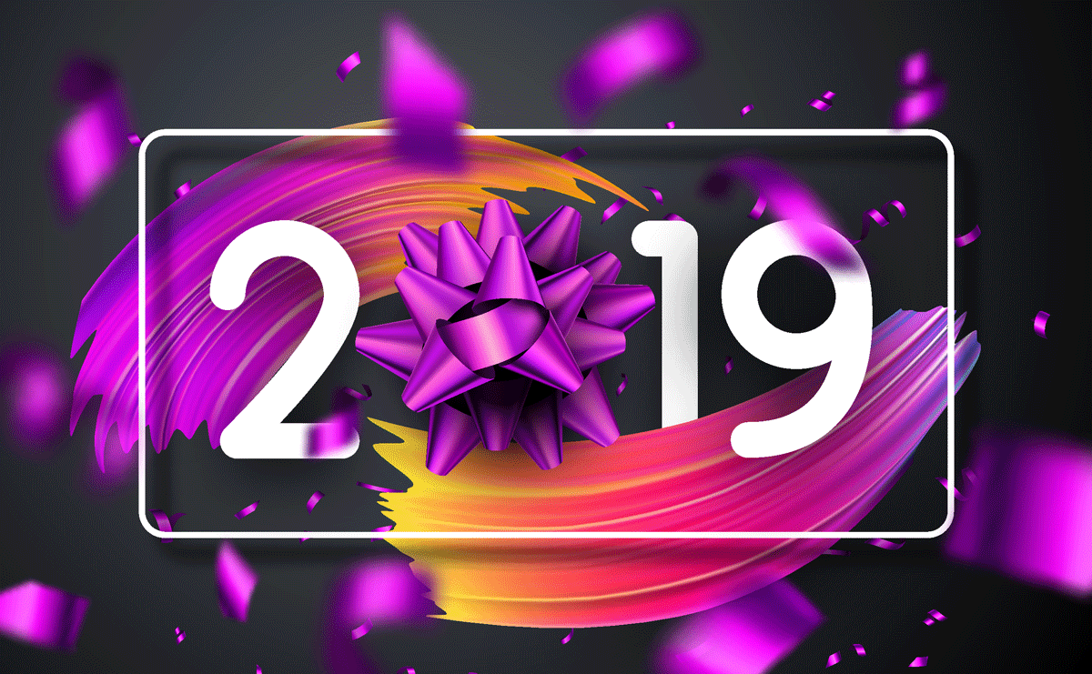 2019新年3D立体字体模板 2019 New Year 3D Stereo Font Template_img_2