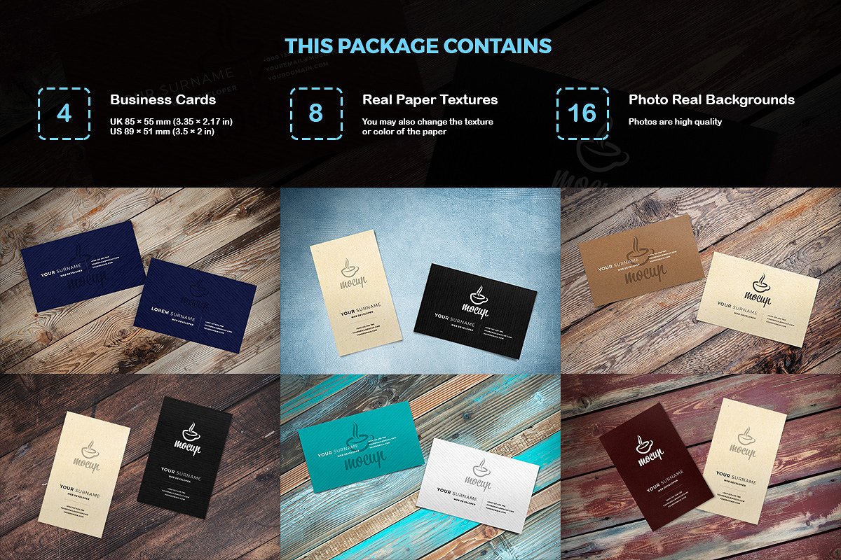 4个场景的品牌标识样机集合 4in1 Mockup Scene Generators Bundle_img_2