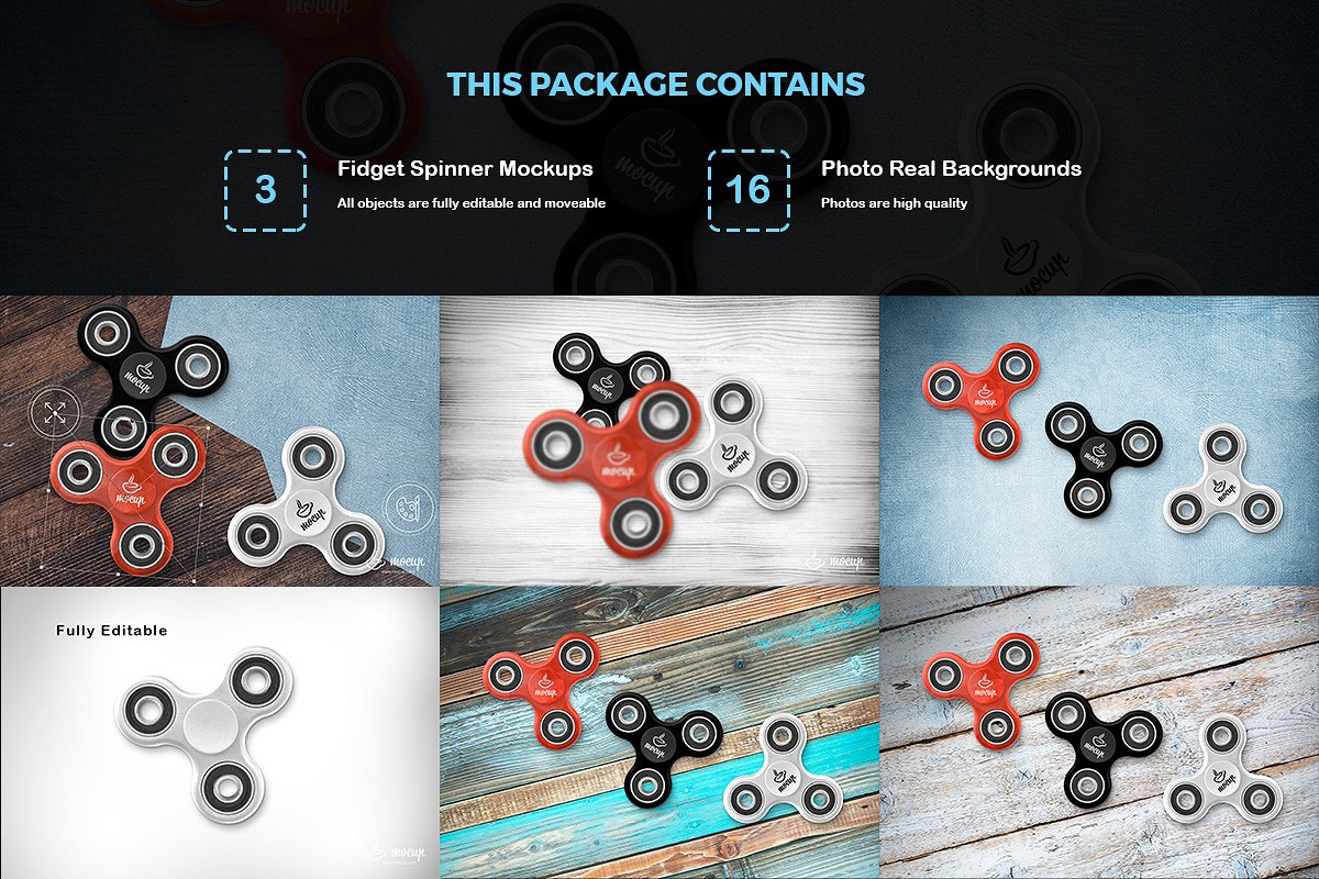 4个场景的品牌标识样机集合 4in1 Mockup Scene Generators Bundle_img_2