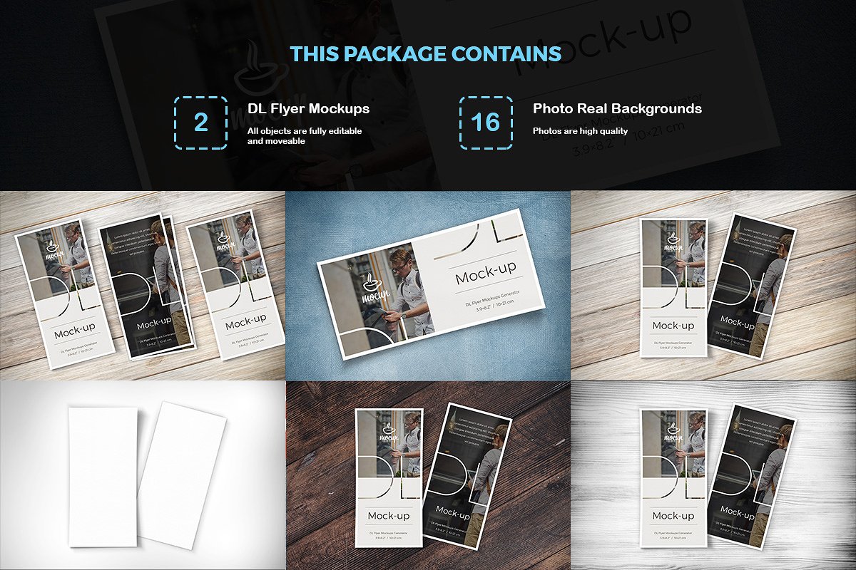 4个场景的品牌标识样机集合 4in1 Mockup Scene Generators Bundle_img_2