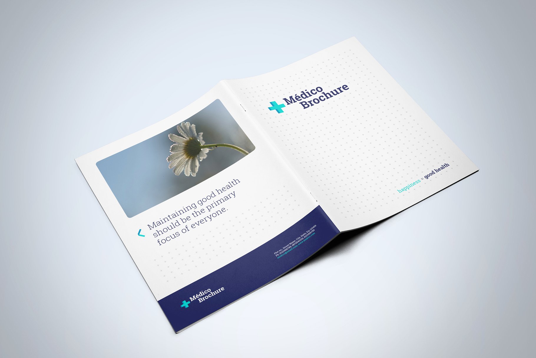 现代简约的医疗服务画册模板 Medico Brochure Template_img_2