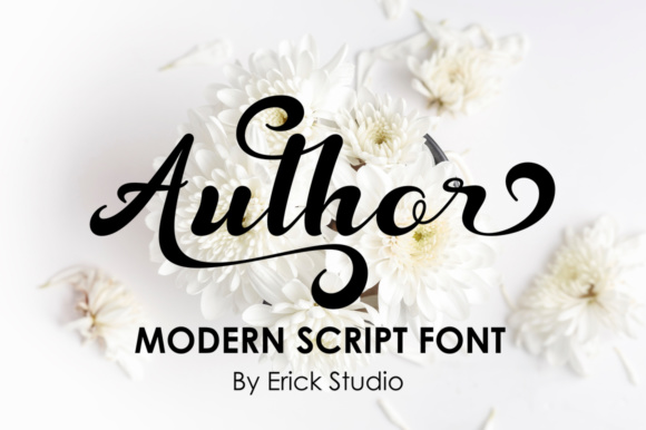 优雅的手写女性签名字体 Author Script Font Family_img_2