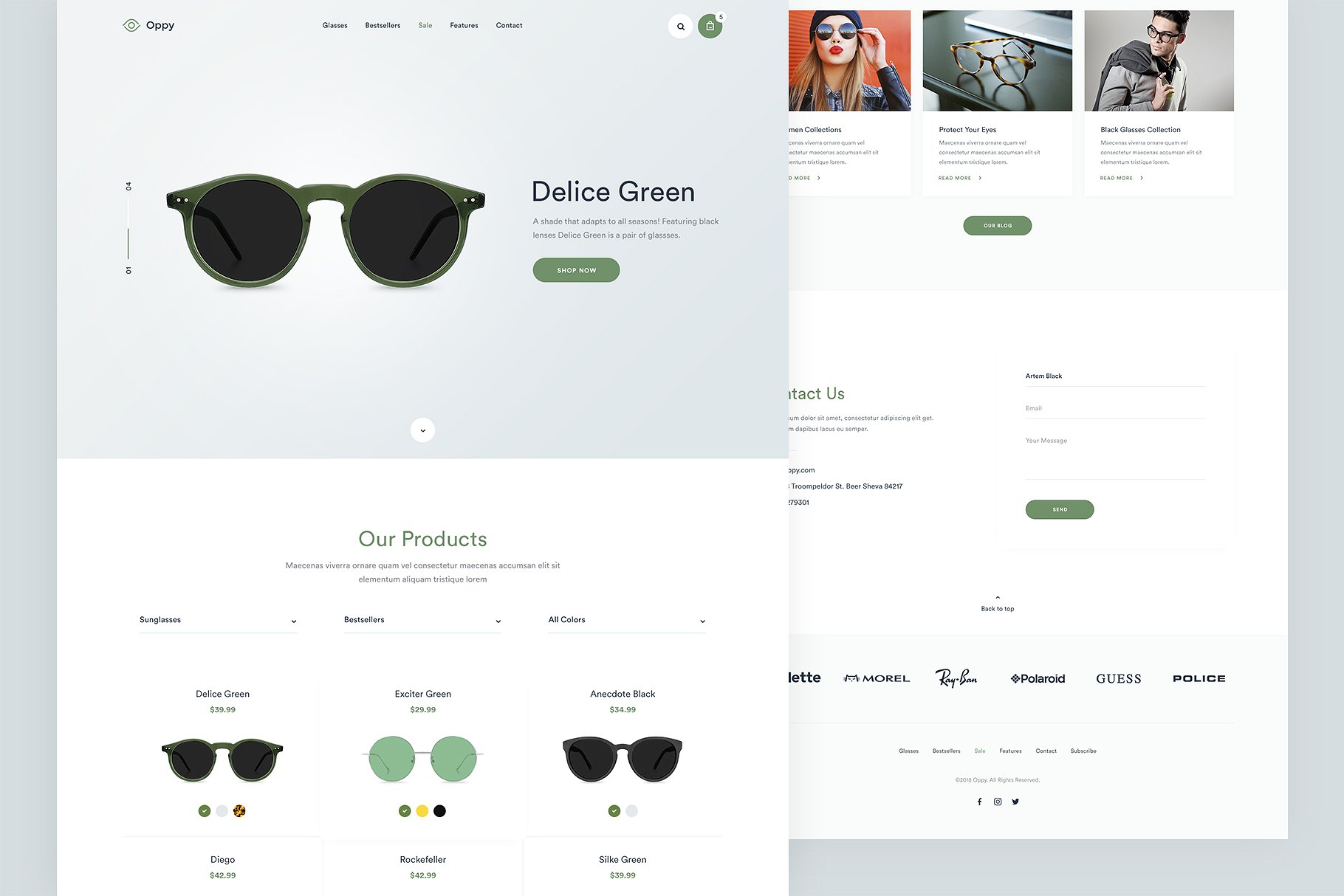 自适应电子商务网站PSD模板 Oppy - Store Single Page PSD Template_img_2