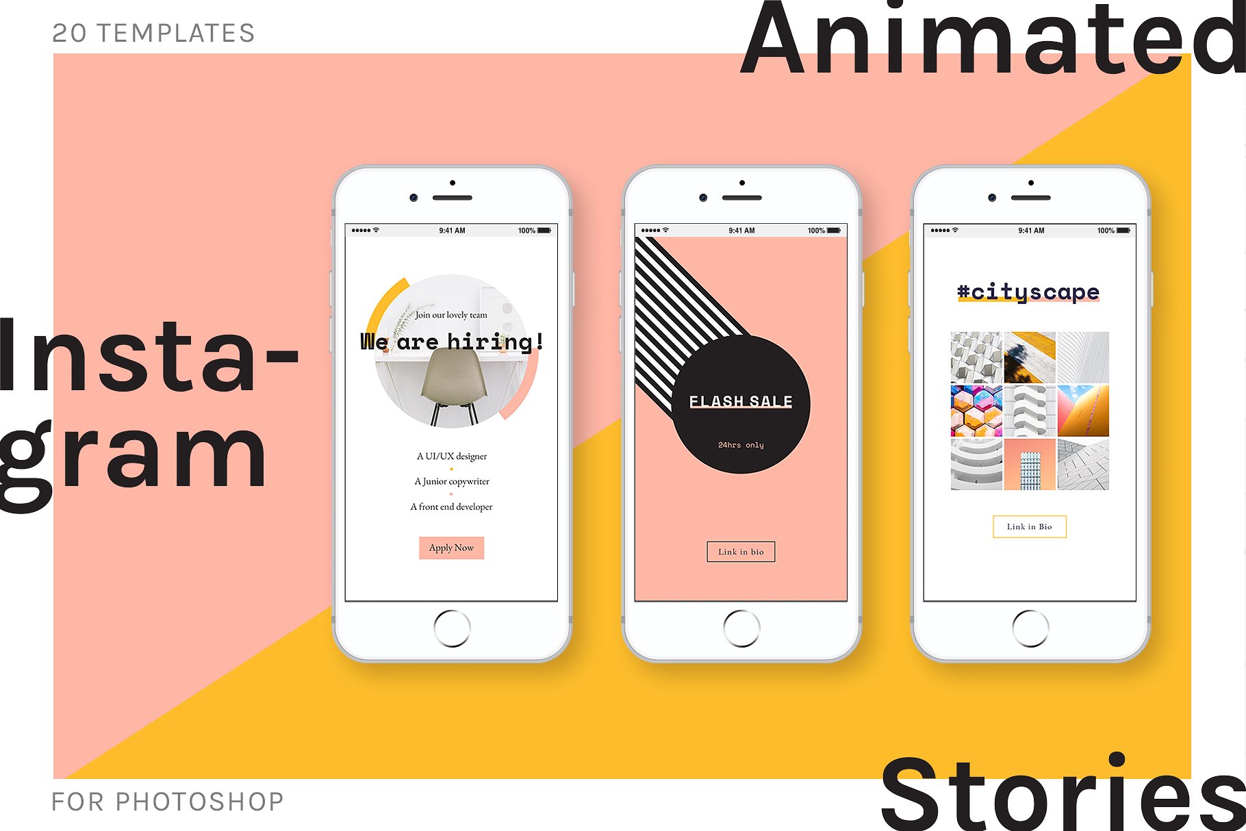 20个独特的Instagram故事模板 20 Animated Instagram Stories Templates_img_2