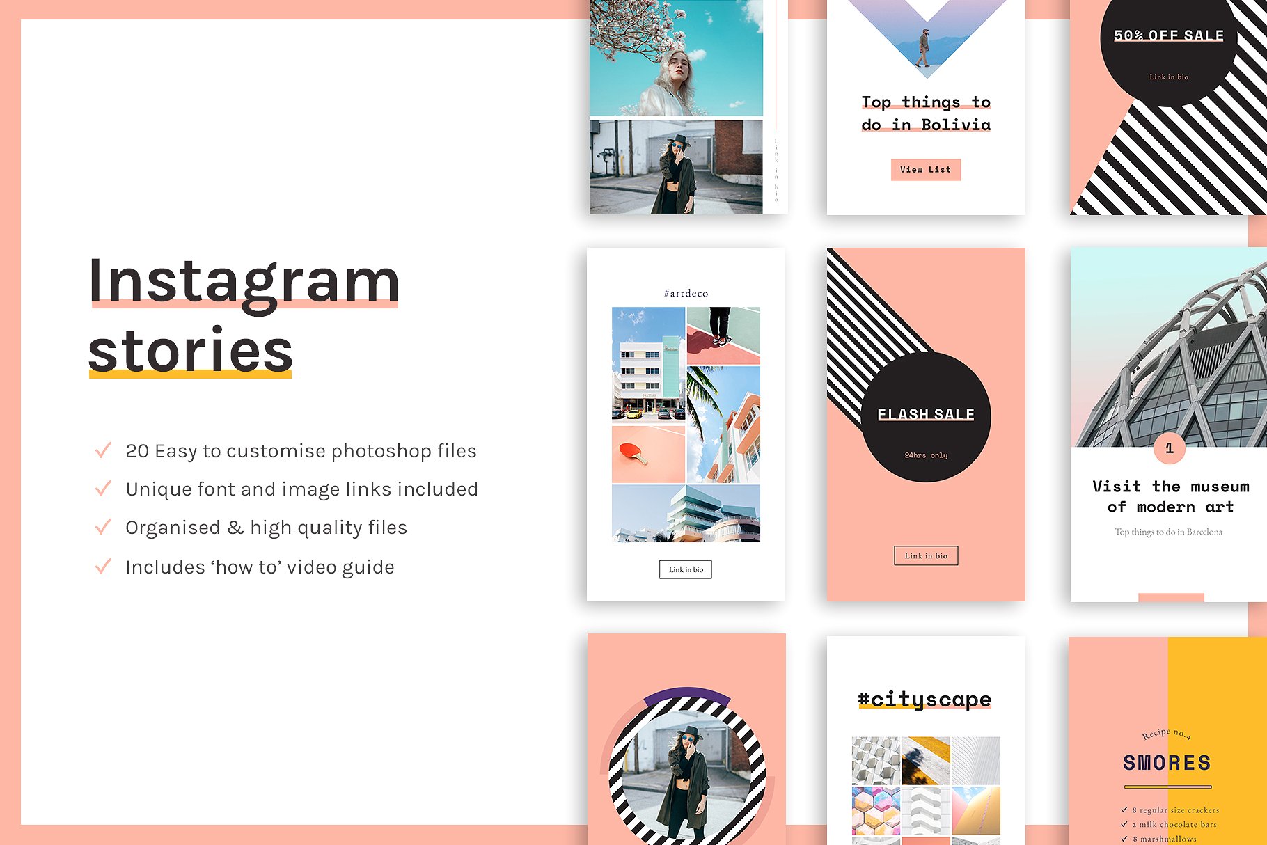 20个独特的Instagram故事模板 20 Animated Instagram Stories Templates_img_2