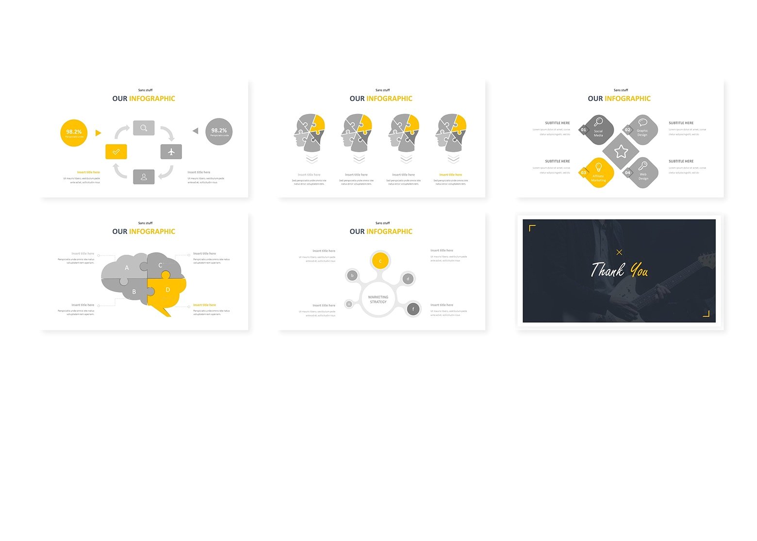 几何图形分割布局的企业介绍幻灯片模板 Corporate Presentation Slide Template For Geometric Segmentation Layout_img_2