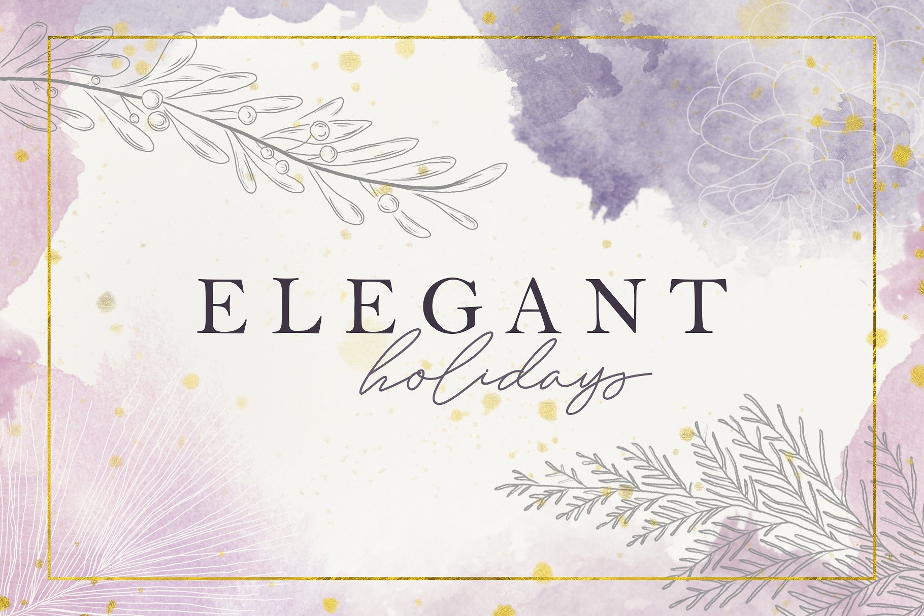 优雅的假日聚会装饰图案 Elegant Holiday Party Decoration Pattern_img_2