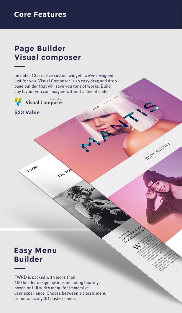 超级强大的音乐主题的Wordpress网站模板 Super Powerful Music Theme Wordpress Theme Website Template_img_2