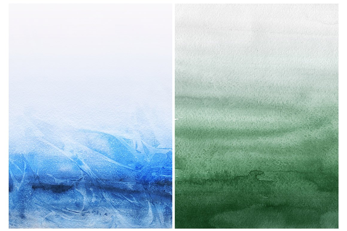 优雅自然的形状和柔和的色彩背景纹理 Natural Watercolor Ombre Backgrounds_img_2