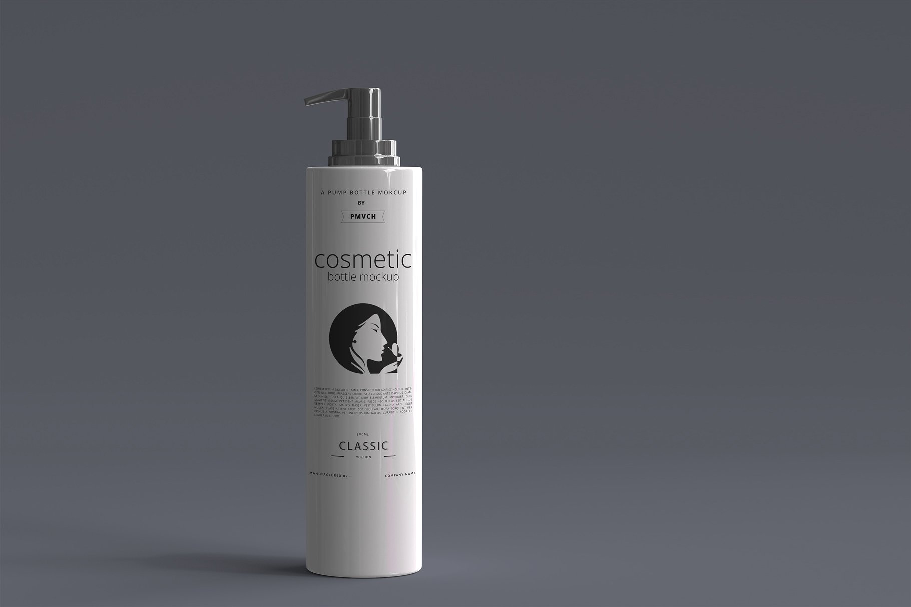 洗发水，油，乳膏化妆品瓶样机 Pump Bottle Mockup 01_img_2