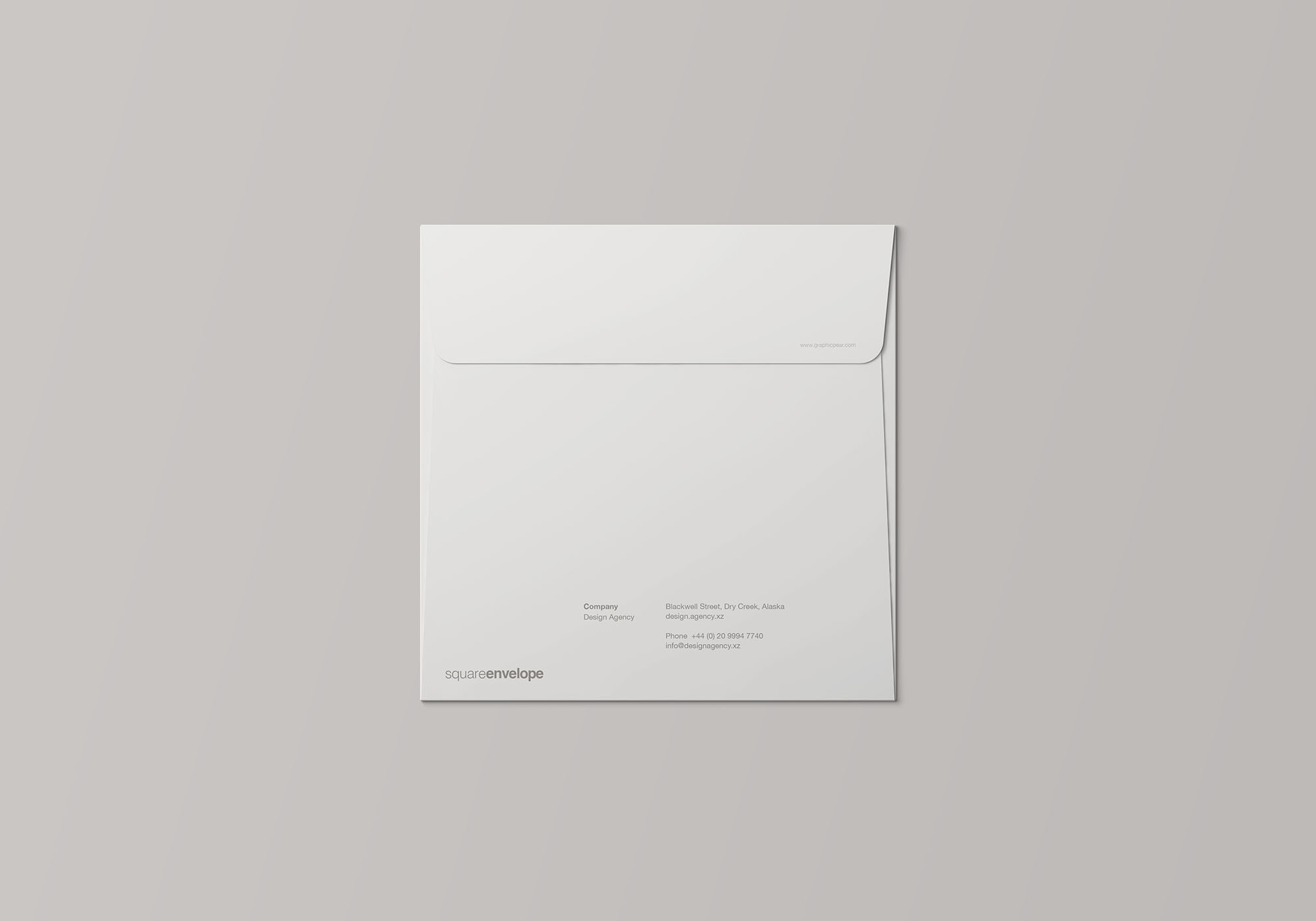 7个角度的品牌信封样机 7 Square Brand Envelope Mockup_img_2