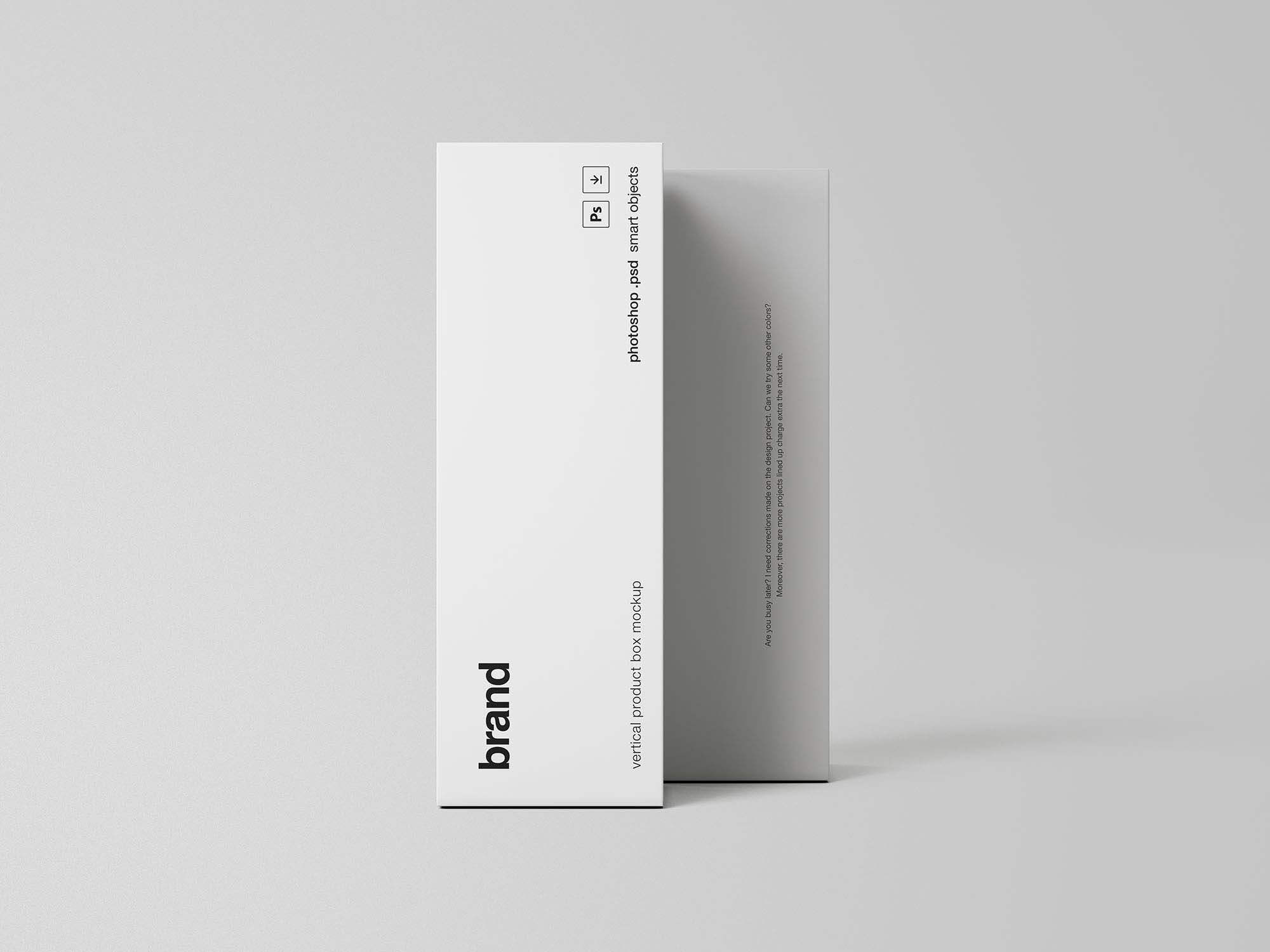 垂直的产品包装盒样机 Vertical Product Boxes Mockup_img_2