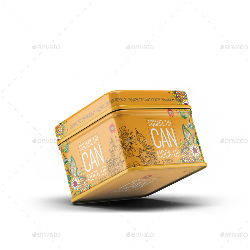 3款方形的茶叶铁罐实体模型样机 Tin Cans Mockup Bundle_img_2