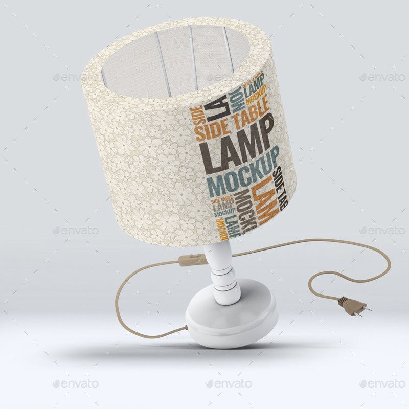 逼真的台灯实体样机 Table Lamp Mockup_img_2