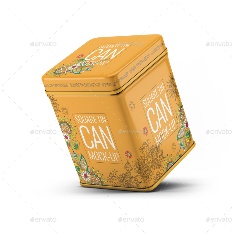 3款方形的茶叶铁罐实体模型样机 Tin Cans Mockup Bundle_img_2