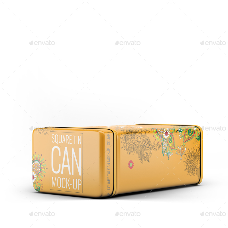 3款方形的茶叶铁罐实体模型样机 Tin Cans Mockup Bundle_img_2