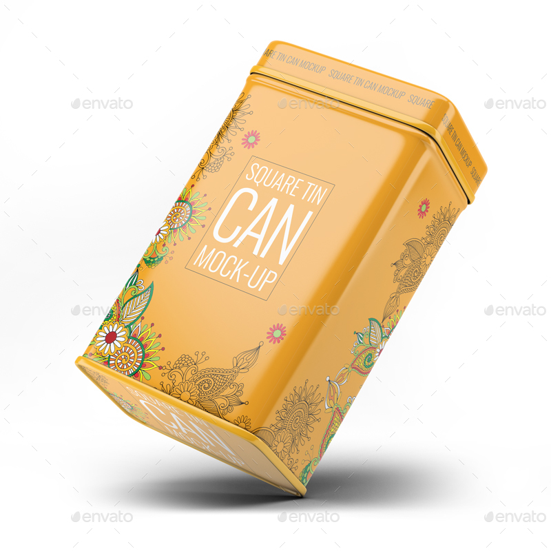 3款方形的茶叶铁罐实体模型样机 Tin Cans Mockup Bundle_img_2