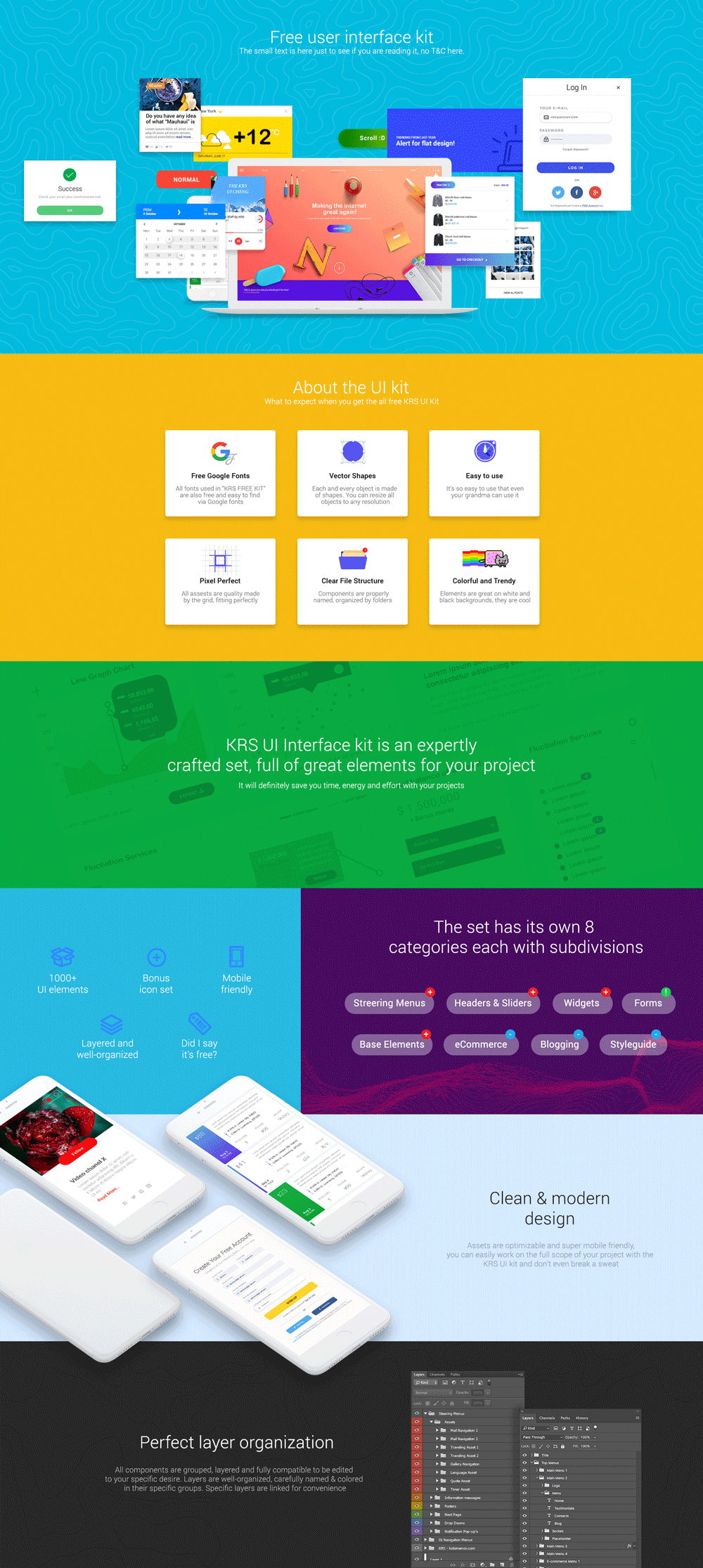 超超巨量的时尚简约UI KIts大全 Super Super Sleek Minimalist Website UI KIts_img_2