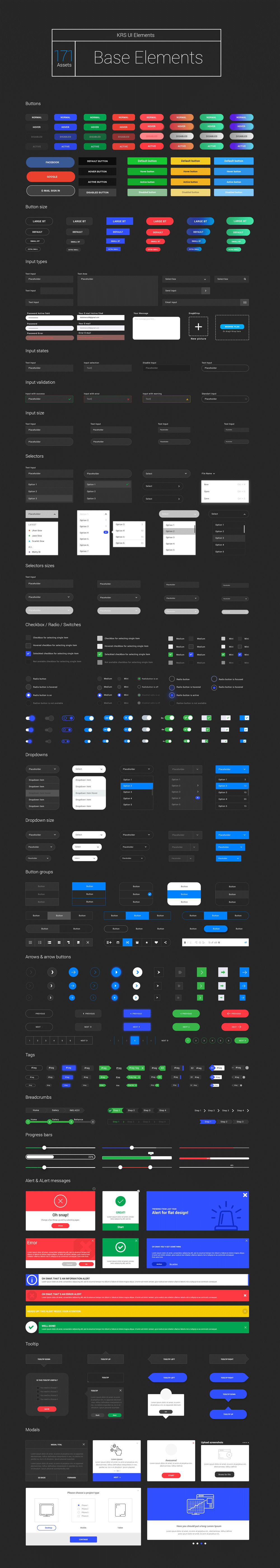 超超巨量的时尚简约UI KIts大全 Super Super Sleek Minimalist Website UI KIts_img_2