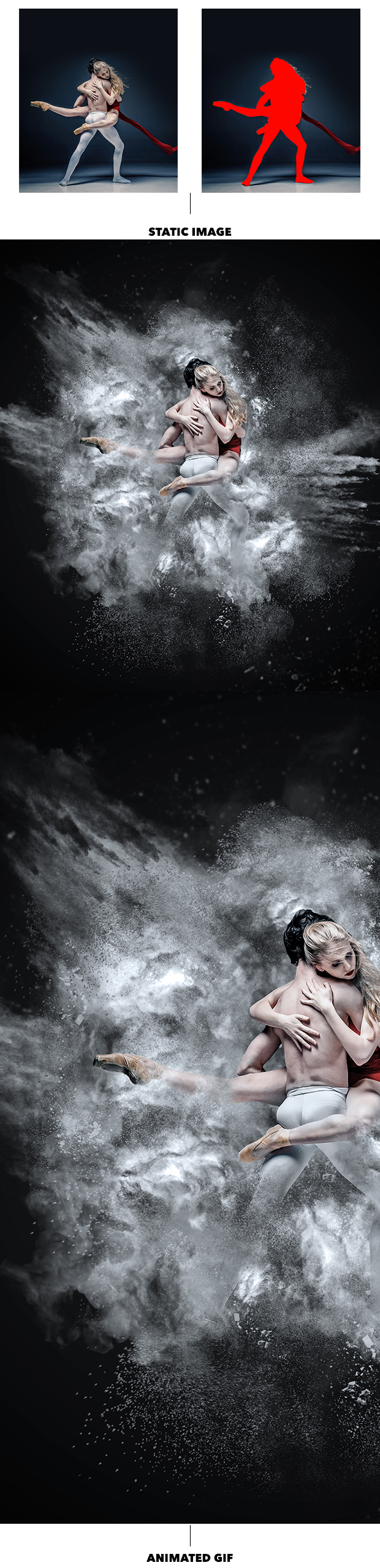 GIF动画沙尘火药爆炸Photoshop的动作 Gif Animated Sand Dust / Powder Explosion Photoshop Action_img_2