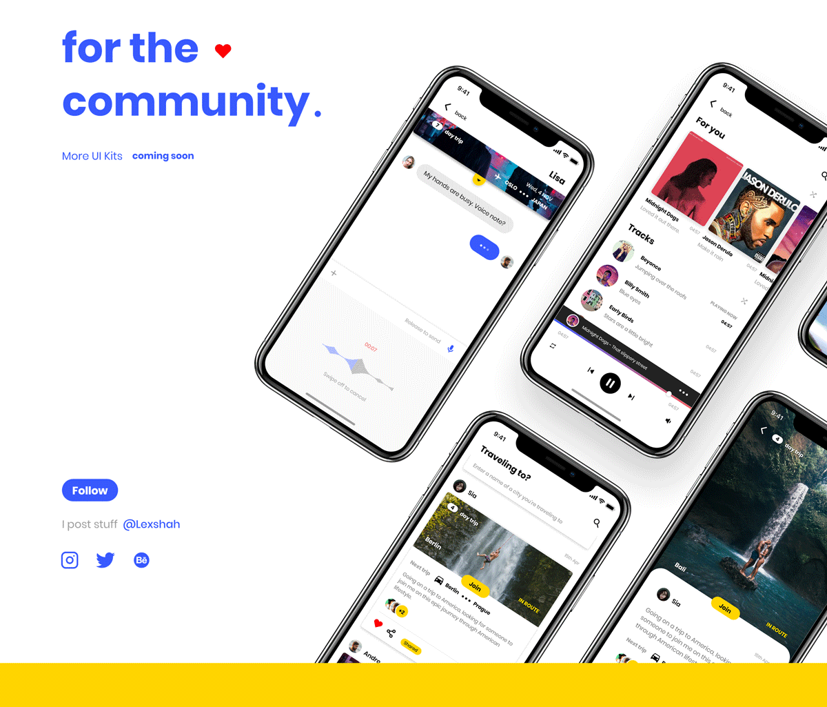 强大的旅行社交APP UI工具包 Backpack UI Kit_img_2