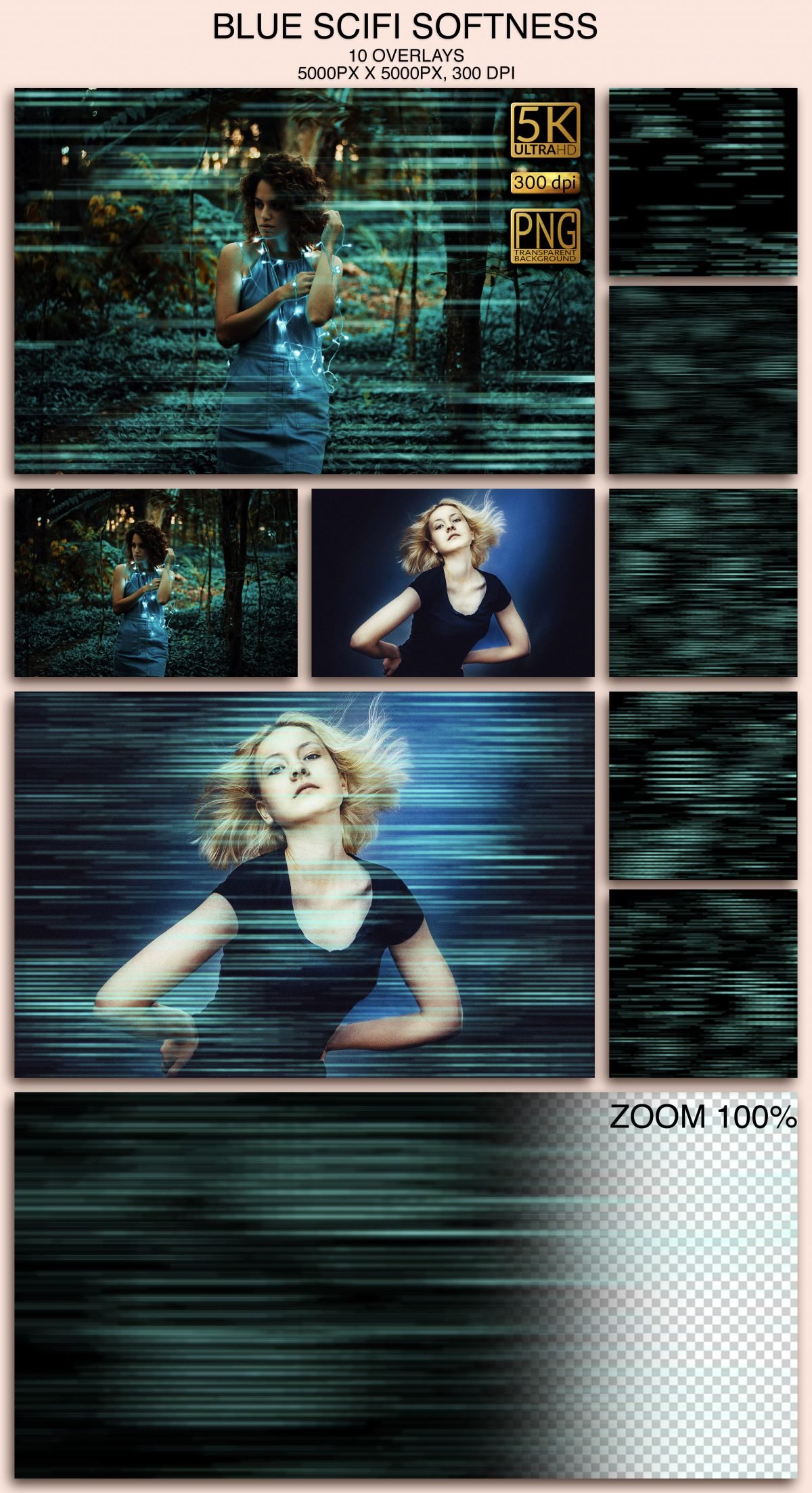 1100+独特的Photoshop叠加包 1100+ Unique Photoshop Overlays Bundle[4G]_img_2