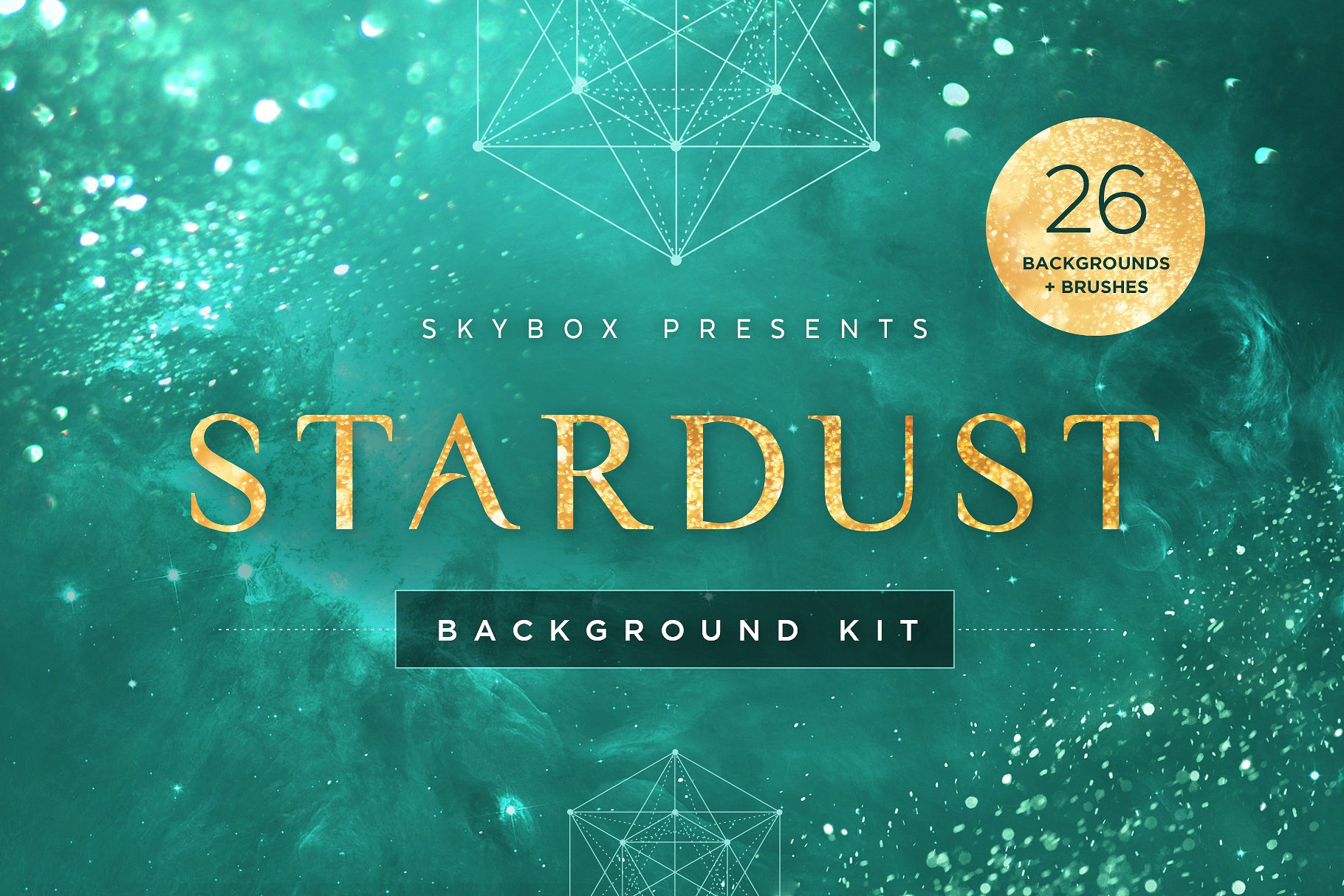 迷离闪烁星团和宇宙背景套件 Stardust Universe Background Kit_img_2