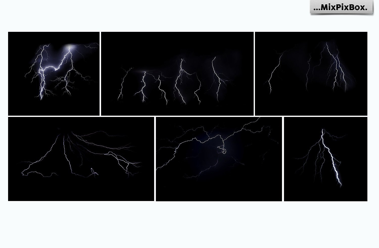 44辉煌的暴风雨闪电叠加的天空纹理 44 Lightning Photo Overlays_img_2