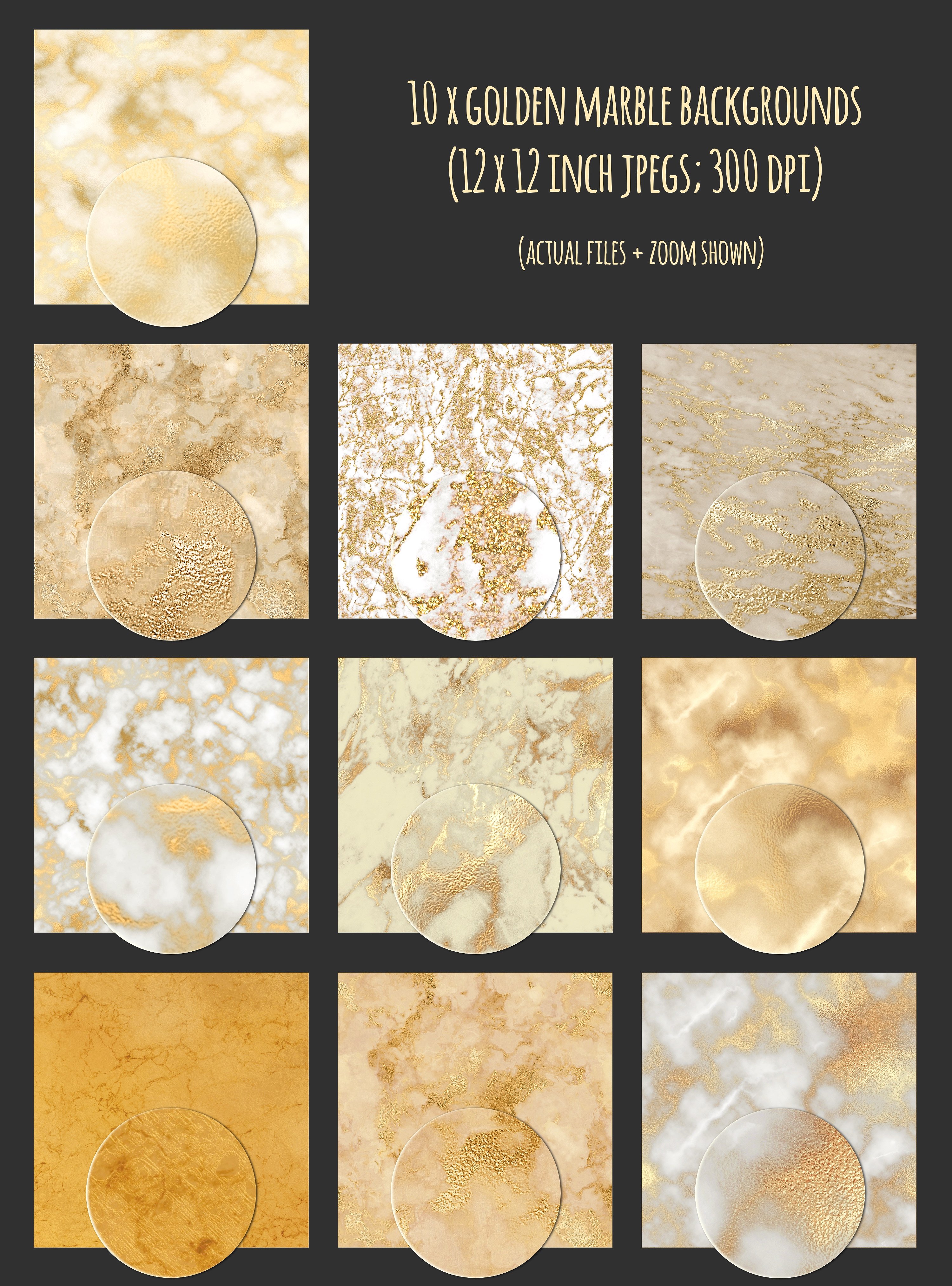 80个闪闪发光的金色纹理和图案的集合 80 Gold textures Bundle_img_2